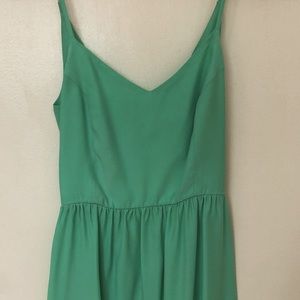 Parker Silk Light Green Dress Size Small